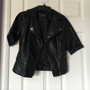 Faux leather jacket