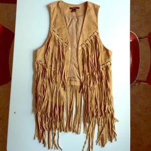 Boho fringe vest