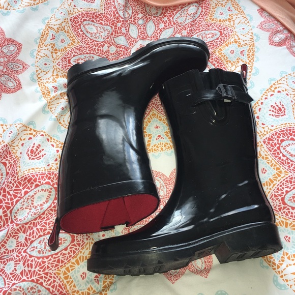 Black Rain Boots