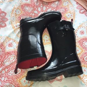Black Rain Boots