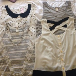 Cute sleeveless top bundle