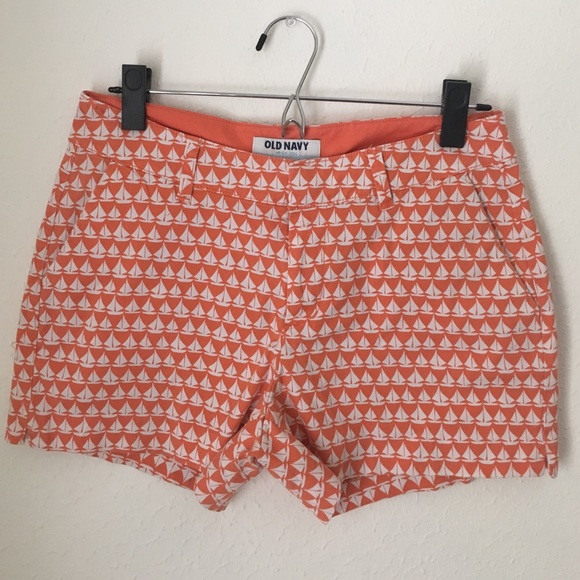 Old Navy Sailboat Shorts - Orange/2