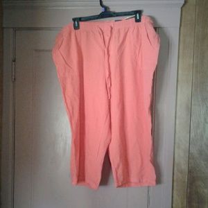 100% cotton capris