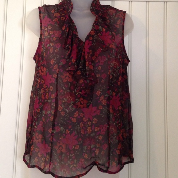 Sheer Ruffled Top - Picture 1 of 1