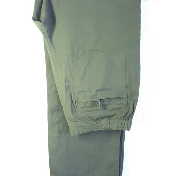 Chico army green pants size 2