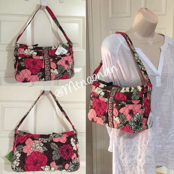 NEW Vera Bradley Cassidy Purse in Mocha Rouge - Picture 2 of 4