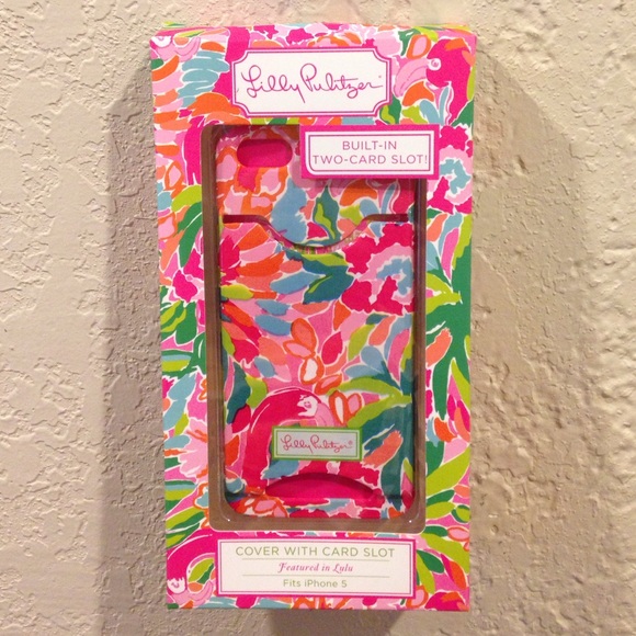 Brand New Lilly Pulitzer iPhone 5 case w card slot