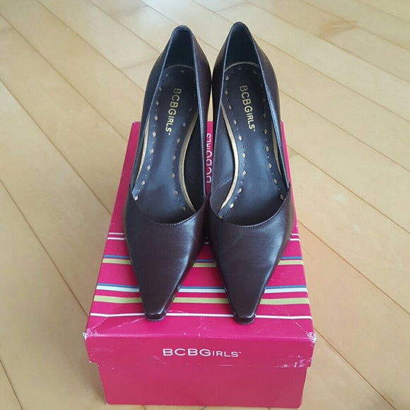 BCBGirls chocolate brown pumps