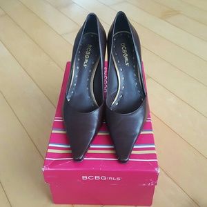 BCBGirls chocolate brown pumps