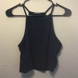 Brandy Melville navy blue crop top