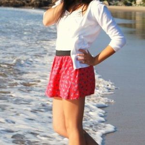 Urban outfitters floral skort with pockets
