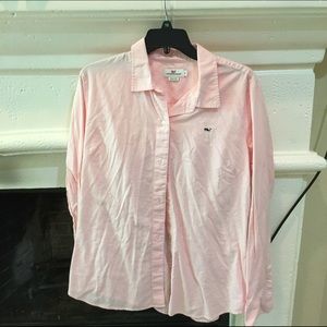 Vineyard Vines pale pink Oxford size 16