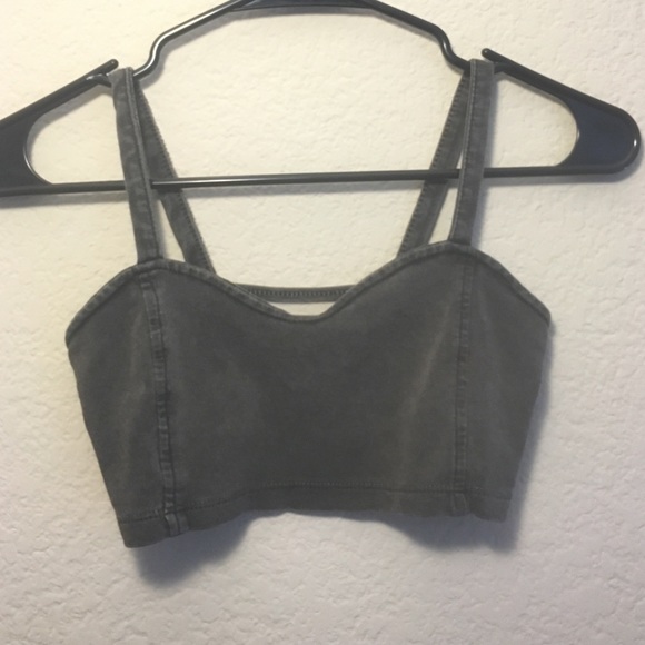 Dark wash Brandy Melville caged bralette