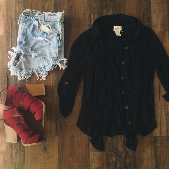 Slouchy Button Down