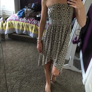 High-low Aztec pattern dress