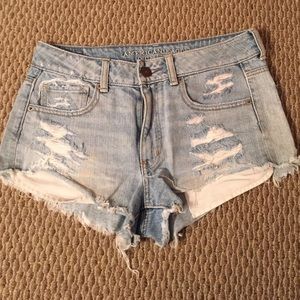 high waisted Jean shorts
