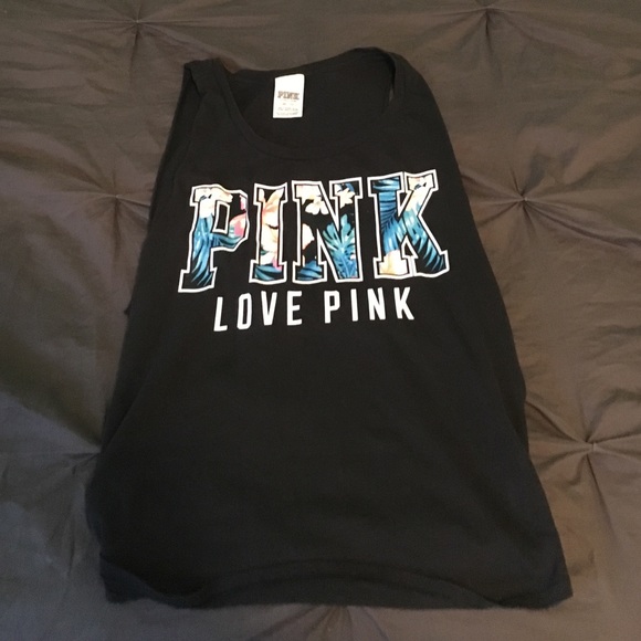 Victoria's Secret pink tank top.