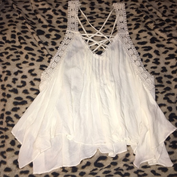 Chelsea and Violet lacy boho Tank