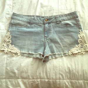 Denim shorts