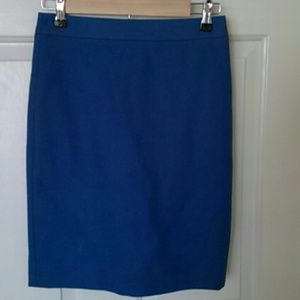 J. Crew Factory Cobalt blue pencil skirt