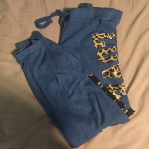 Love pink sweatpants