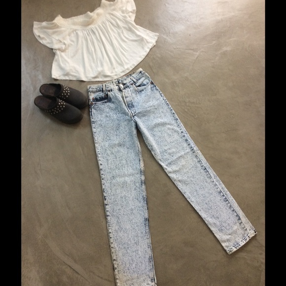 Vintage Levis Denim - Vintage Levis acid wash jeans
