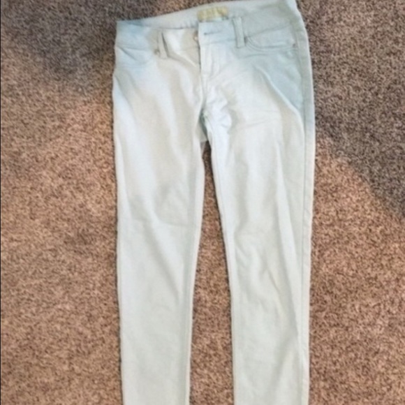Mint colored Jeggings