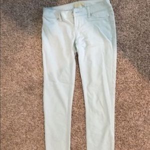 Mint colored Jeggings