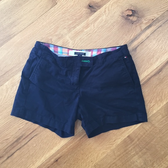Navy blue chino shorts