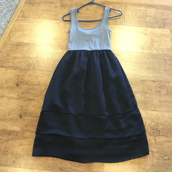 Black and gray dress