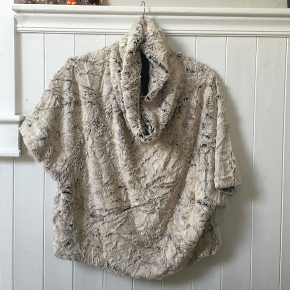 Cozy Faux Fur Cowl Neck Pullover