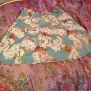 Flowery Garnet Hill Skirt