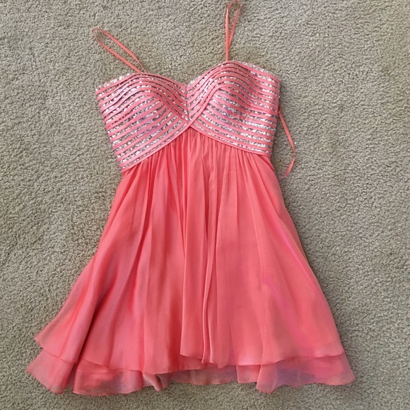 Coral dress
