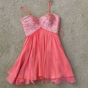 Coral dress