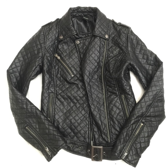 Black leather jacket