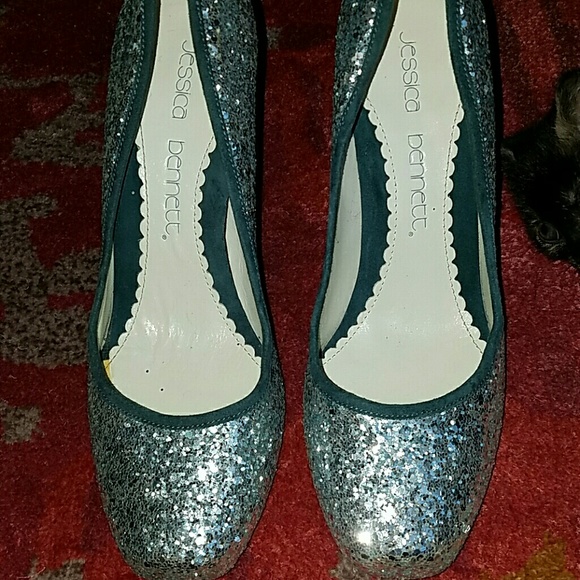 Silver glitter heels - Picture 2 of 3