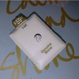 14kt gold cartlege earring