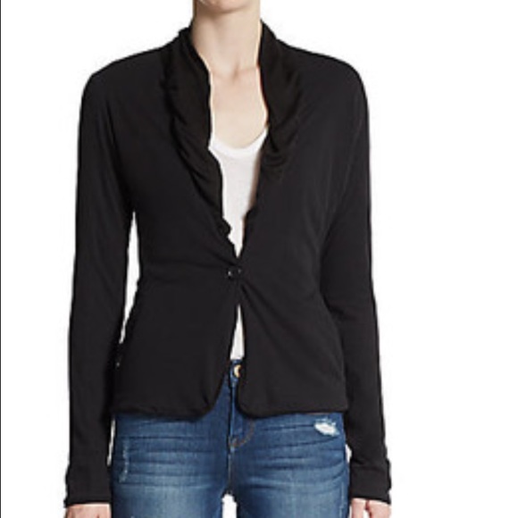 James Perse High-Gauge Cotton Knit Blazer