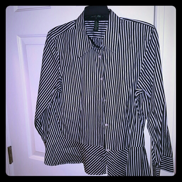 Ralph Lauren peplum office shirt