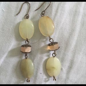 Dangly stone earrings