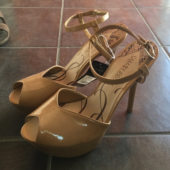 Sam and Libby peep toe high heels