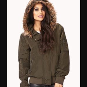 Forever 21 Hoodie with Faux Fur