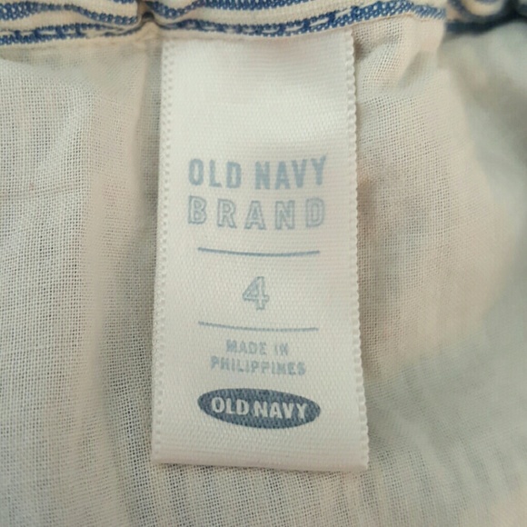 Blue Sundress Old Navy Size 4 - Picture 3 of 3