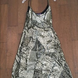 Evening dress by, Ralph Lauren Collection.