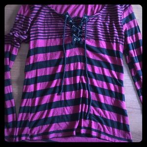 long sleeve striped shirt