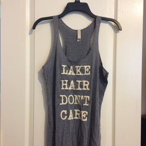 Never worn "Lake hair don't care" tank