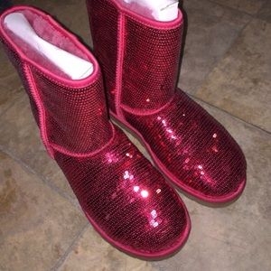 Red Sequin UGGs