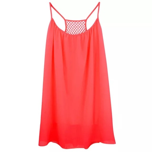 New Neon orange summer dress - Picture 2 of 3