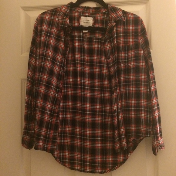Red and Black F21 Flannel