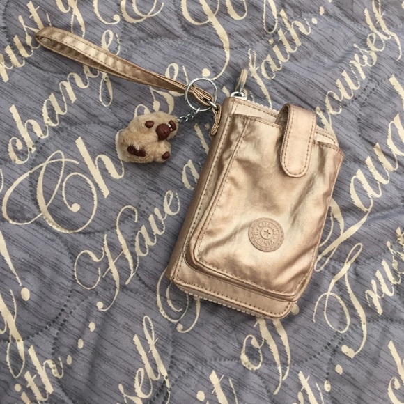 Kipling gold wallet 💛